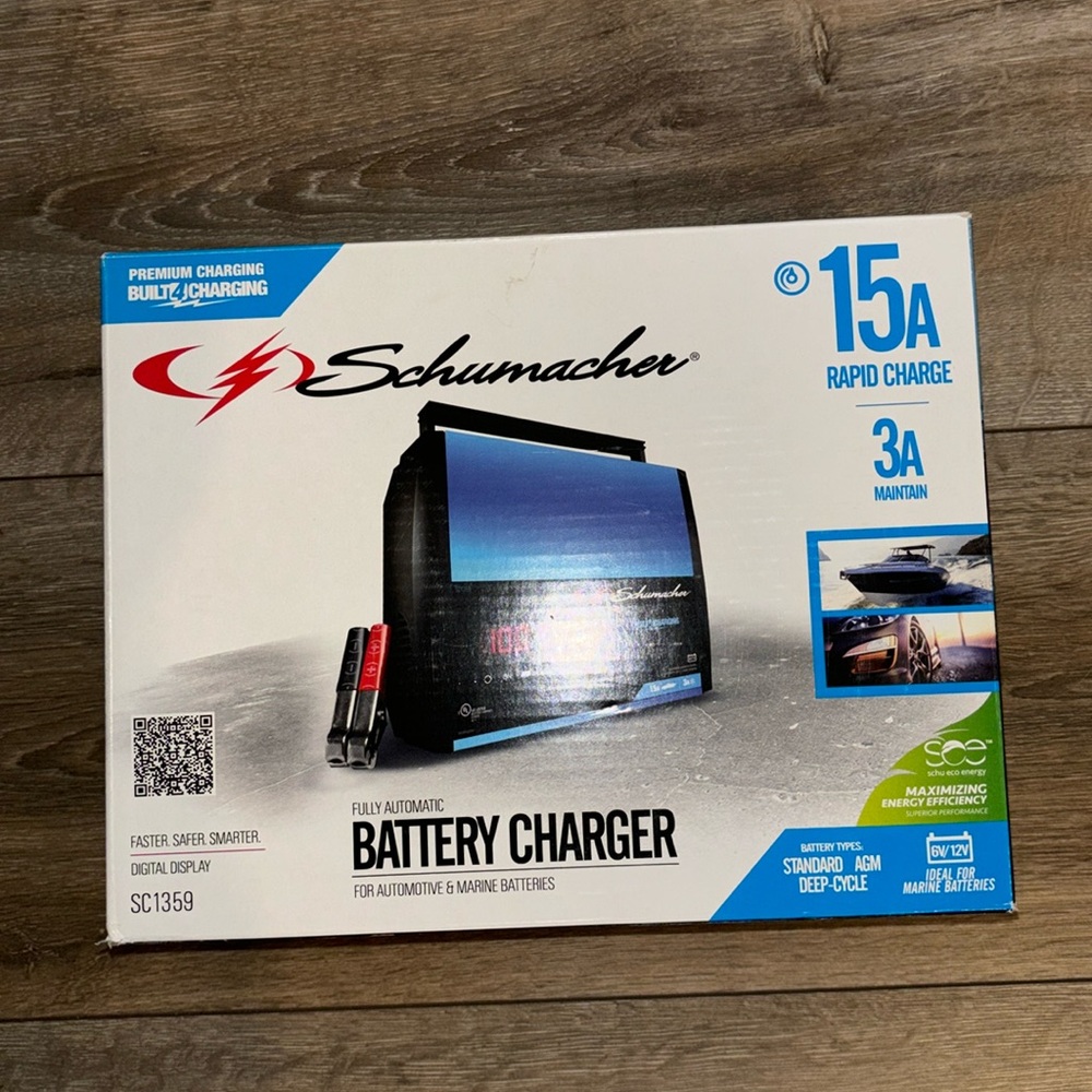 Schumacher 15A Rapid Charge Automotive Battery Charger